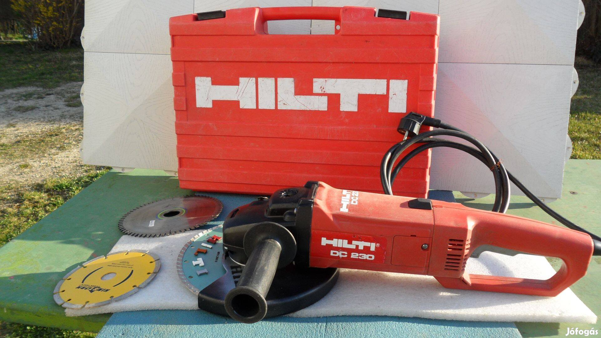 Hilti 230 csiszoló sarokcsiszoló köszörű flex Makita Bosch lap