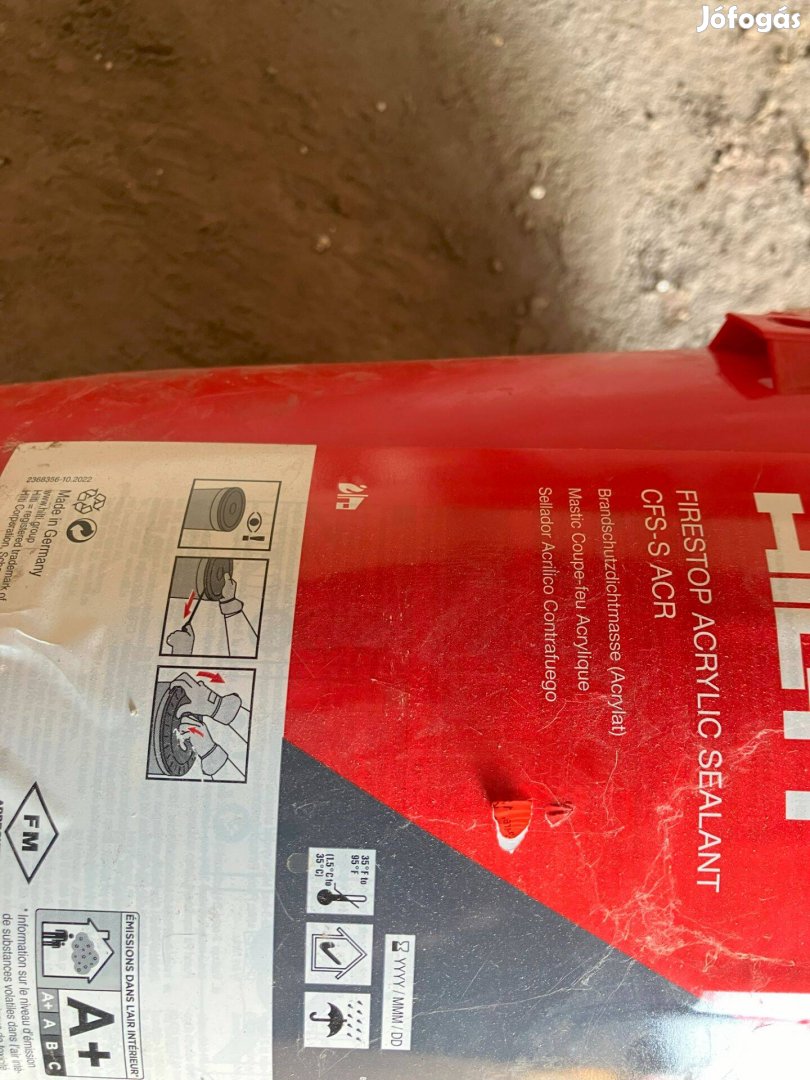 Hilti CFS-S ACR tűzvédelmi tömítőmassza