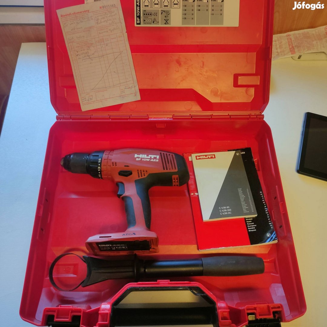 Hilti SF10W-A22 fúrógép