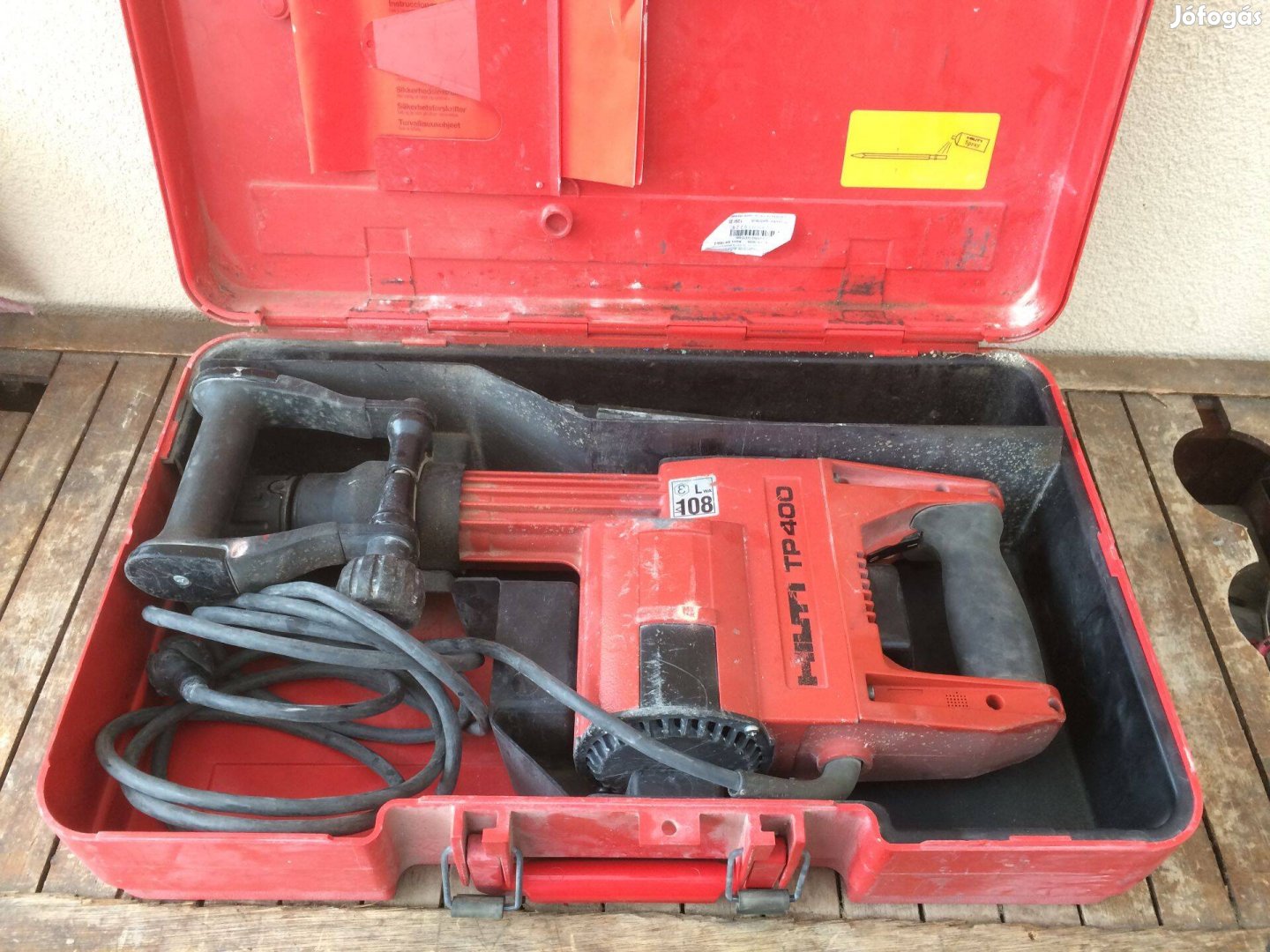 Hilti TP400 Ipari Vésőgép + 3 db Vésőszár + Koffer Hibátlan!