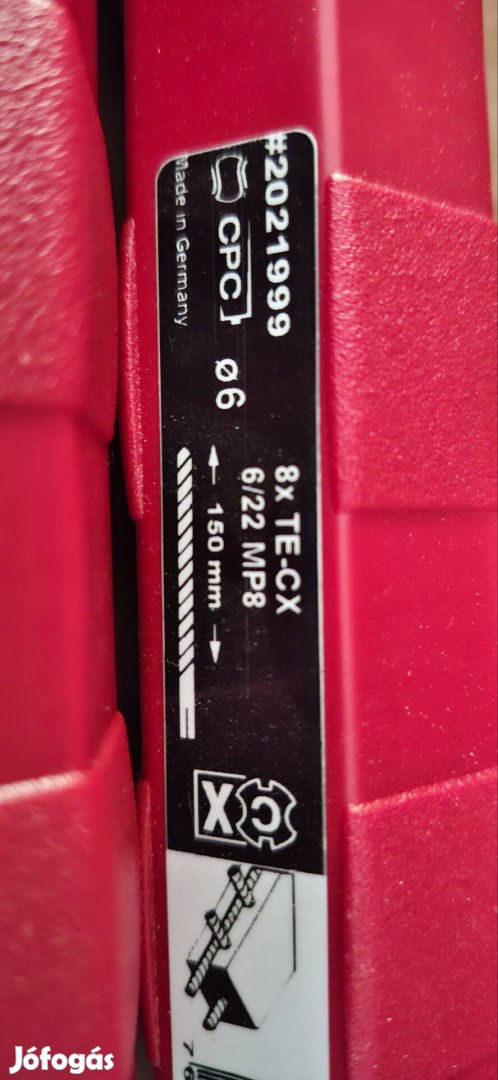 Hilti,   uj!!!    4elű    ?6,  8db-os  szet. 150mm munkahossz