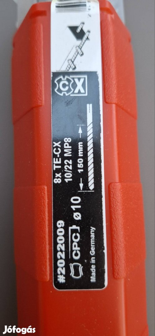 Hilti , új ?10 4elű kőzetfúro 8db szet! 150mm munkahossz