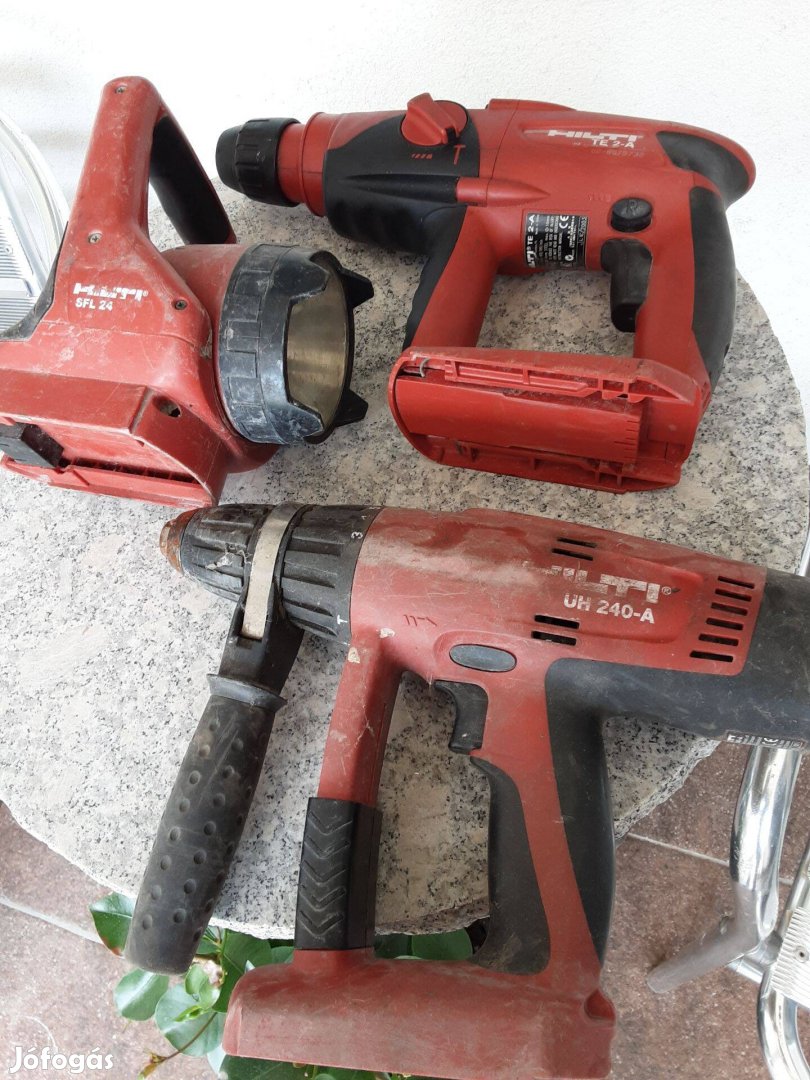 Hilti csomag ütvefúró, lámpa