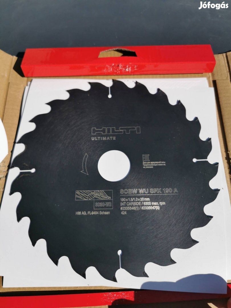 Hilti körfűrész lap 5db