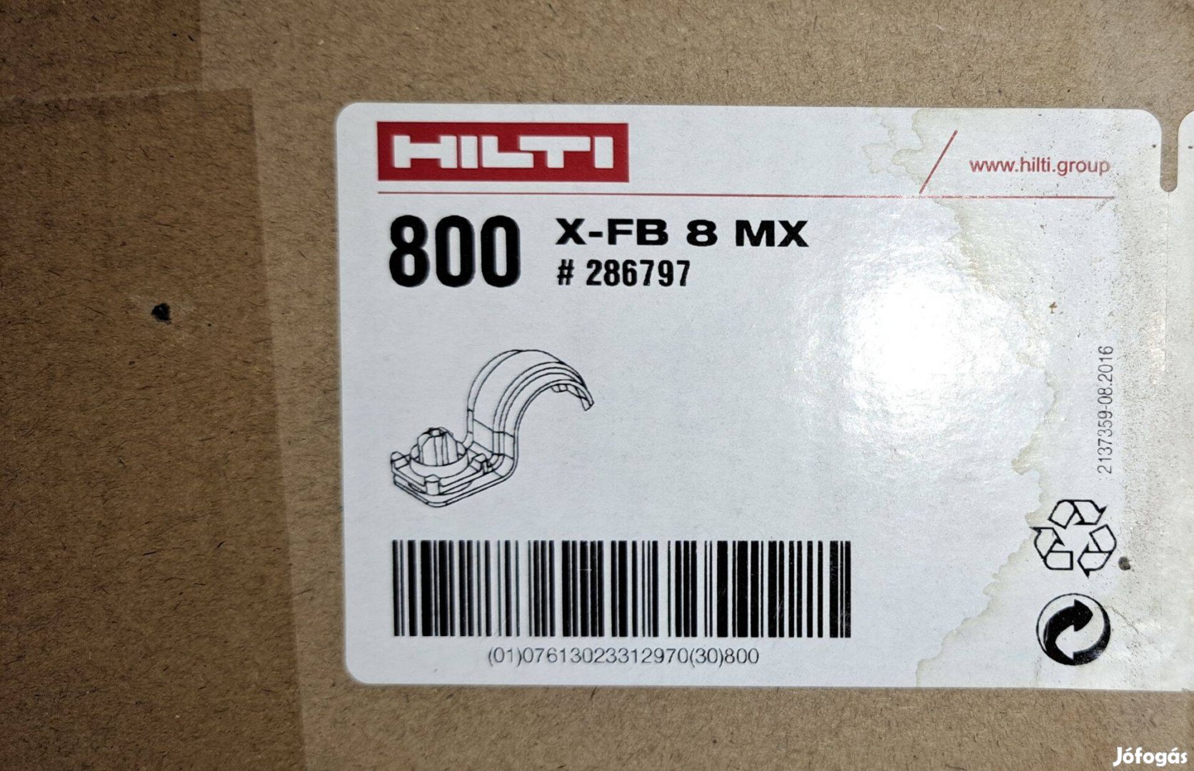 Hilti lőhető, tűzálló bilincs eladó