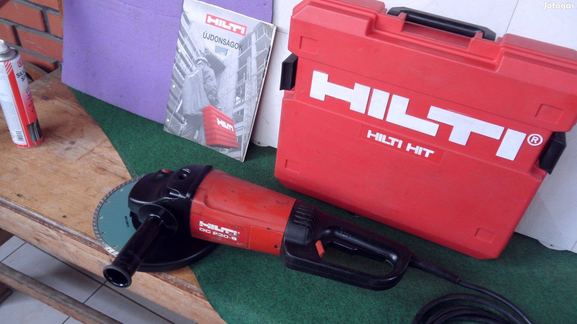 Hilti sarokcsiszoló daraboló köszörű 230 mm flex Bosch Makita la