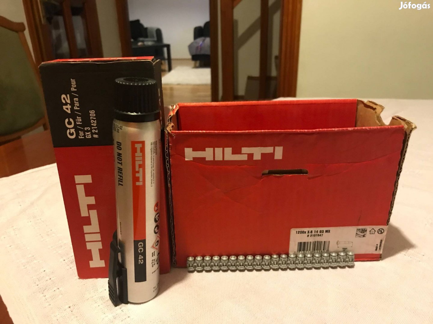 Hilti szög + gáz patron