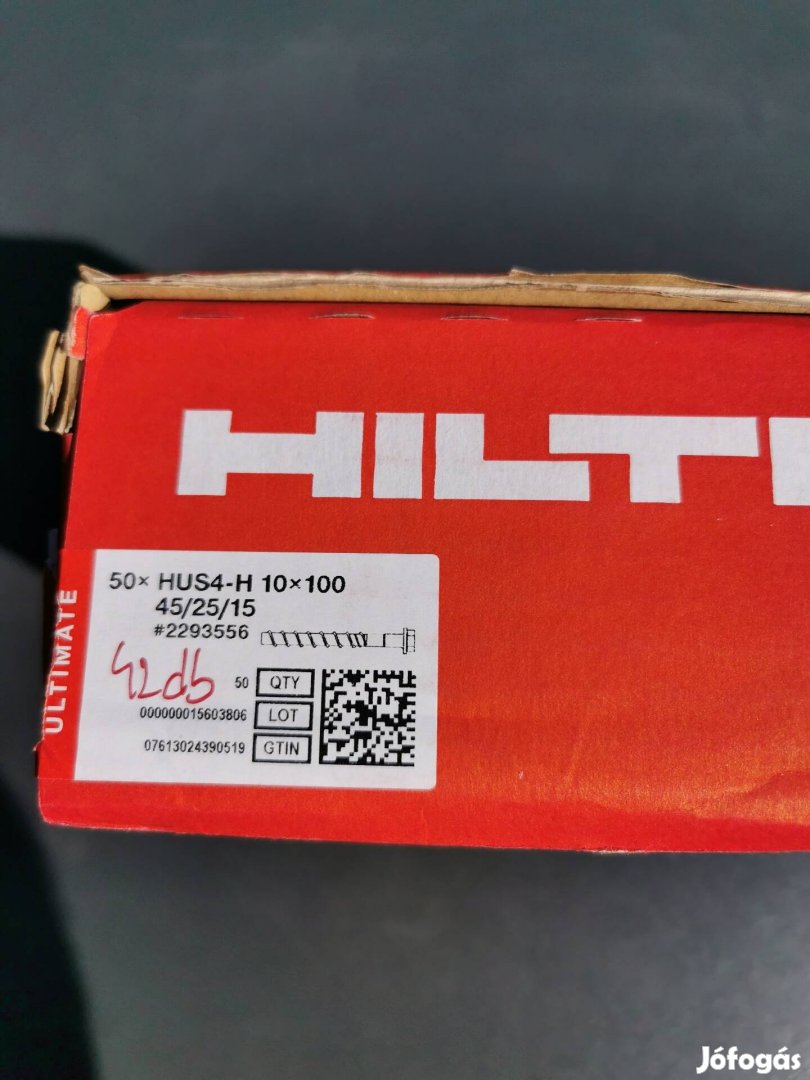 Hilti univerzális 10x100 betoncsavar 42db