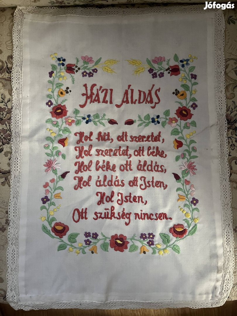Hímzett házi áldás