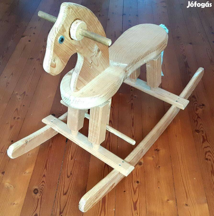 Hintaló tömör fából állítható lábmagassággal