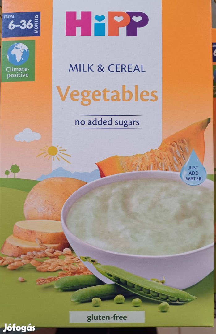 Hipp Milk & Cereal tejpép különböző ízekben