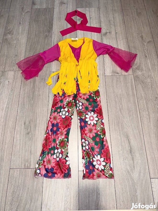 Hippi lány jelmez 110 - 116 -os 5 - 6 év