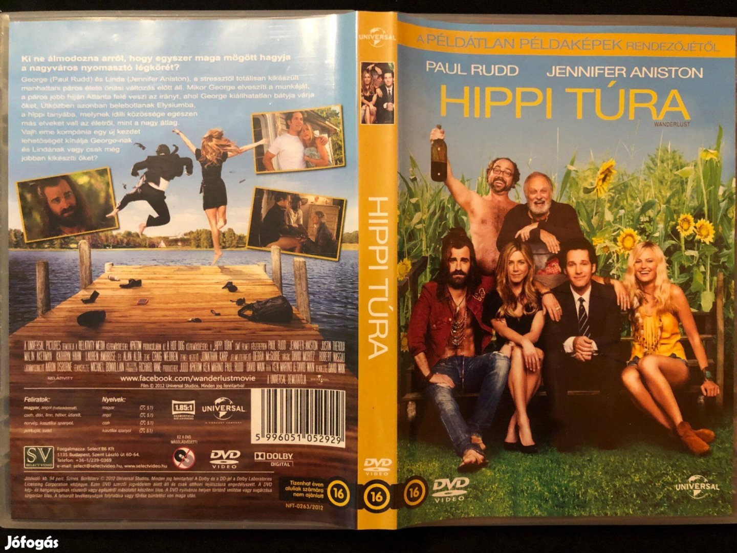 Hippi túra (karcmentes, Paul Rudd, Jennifer Aniston) DVD