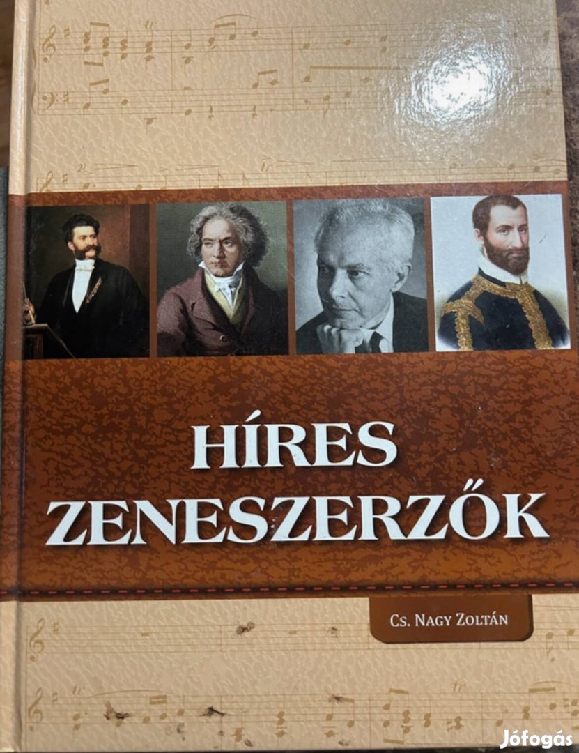 Híres zeneszerzők c. könyv eladó