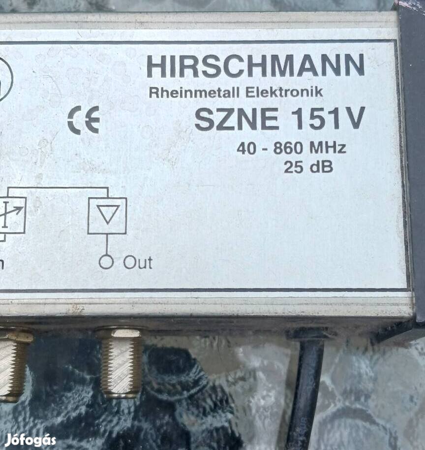 Hirschmann szélessávú antennaerősítő