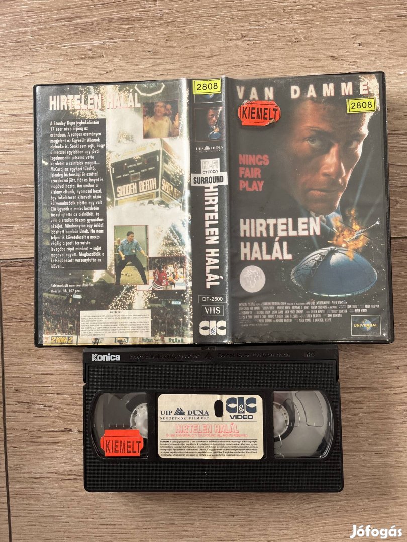 Hirtelen halál vhs 