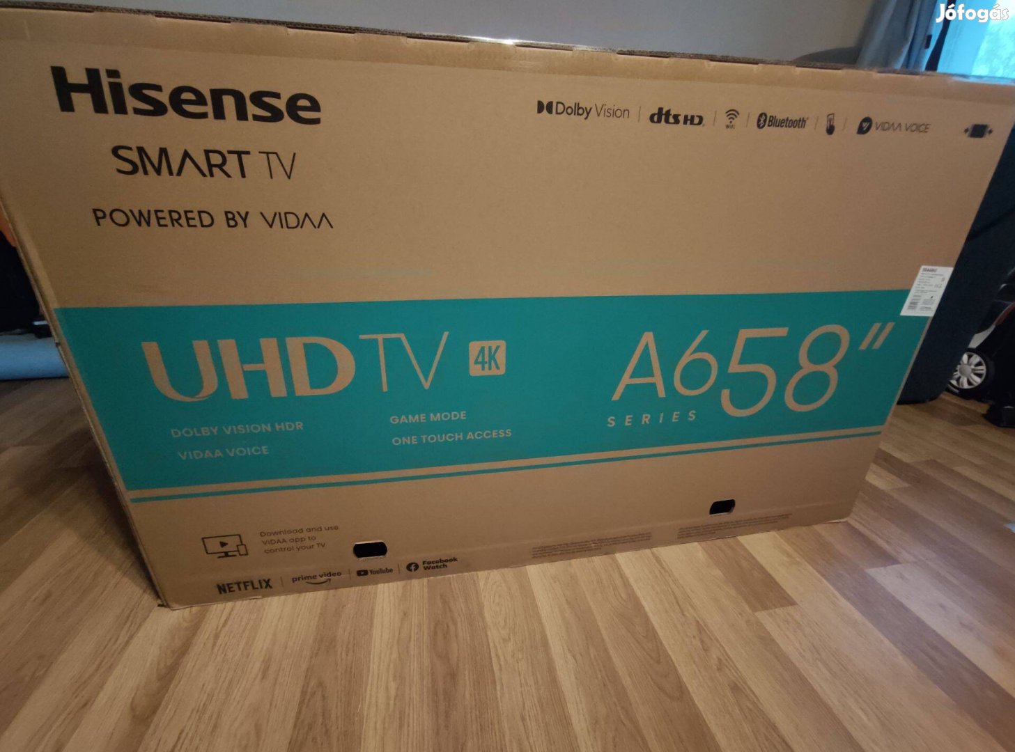 Hisense 4k LED okos TV 58" 146cm képátló 1 év garanciával