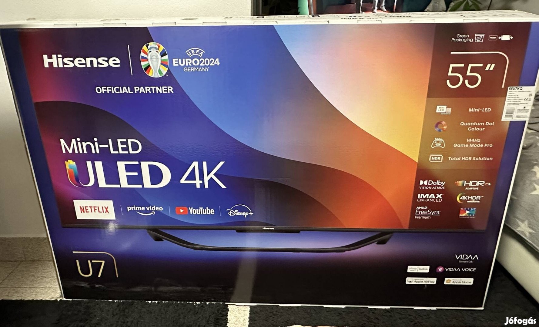 Hisense 55U7Kq (139cm) uled 4K tv eladó!