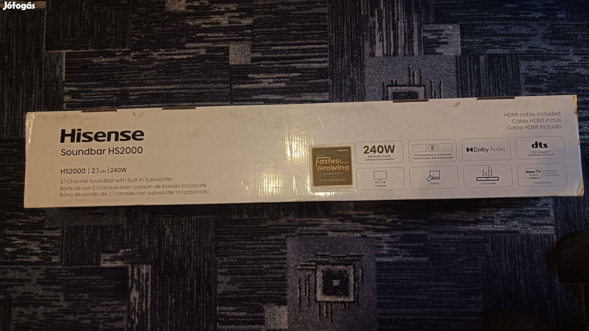 Hisense hangprojektor 2.1-es új, bontatlan