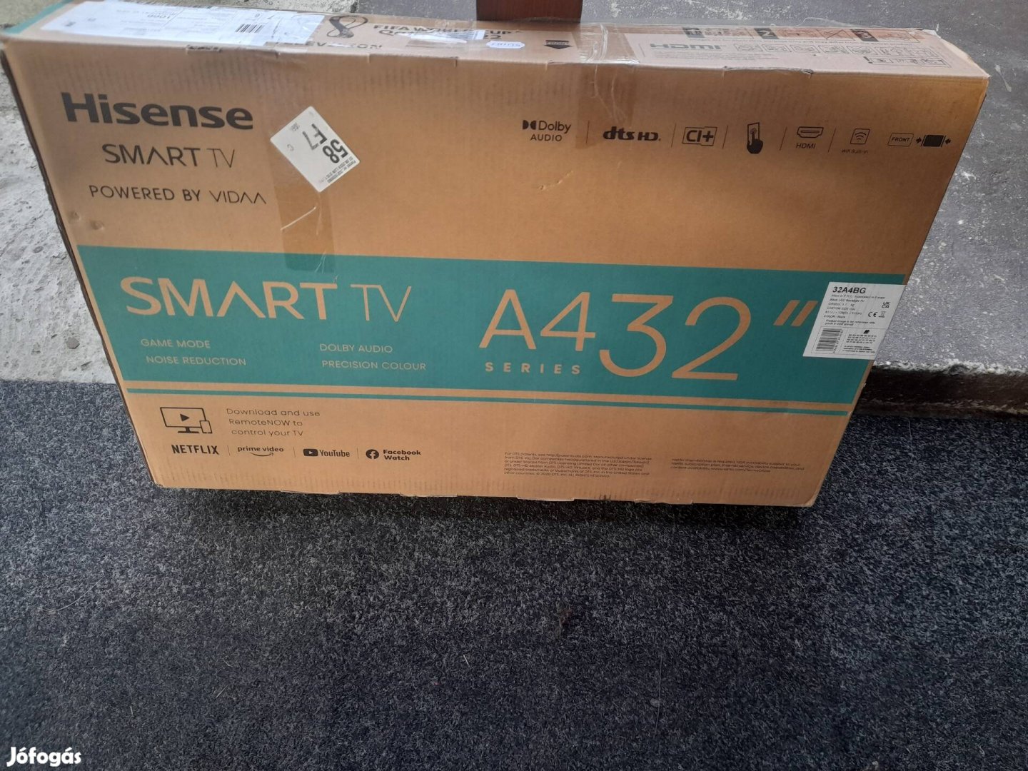 Hisense okos Tv eladó Akciós árban.82cm.