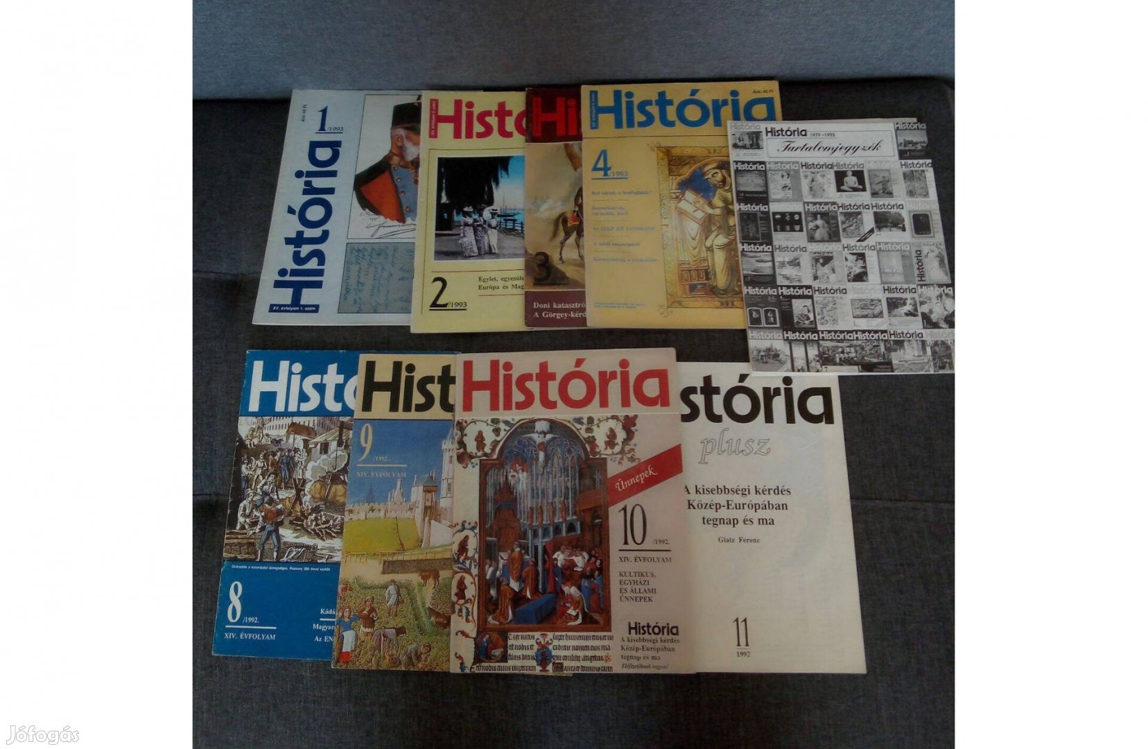 História folyóirat.1992. 8-9-10-11,1993.1-2-3-4