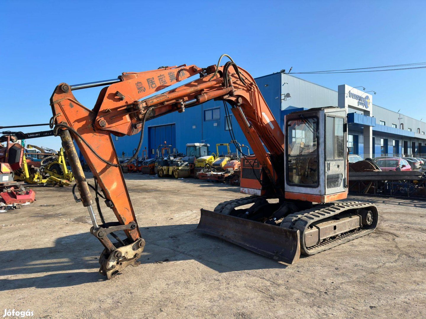 Hitachi EX60URG gumi lancos kotro