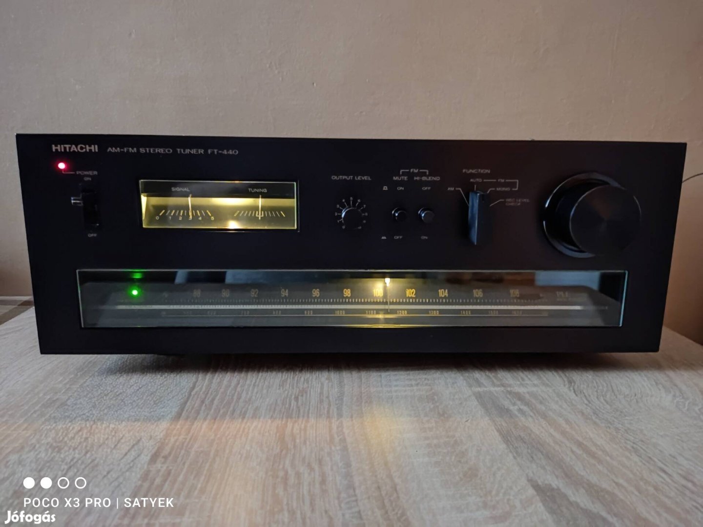 Hitachi FT-440 hifi csúcsminőségű rádió tuner 