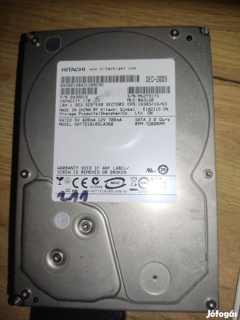 Hitachi HDT721010SLA360 1TB SATA-2 7200 RPM 3.5