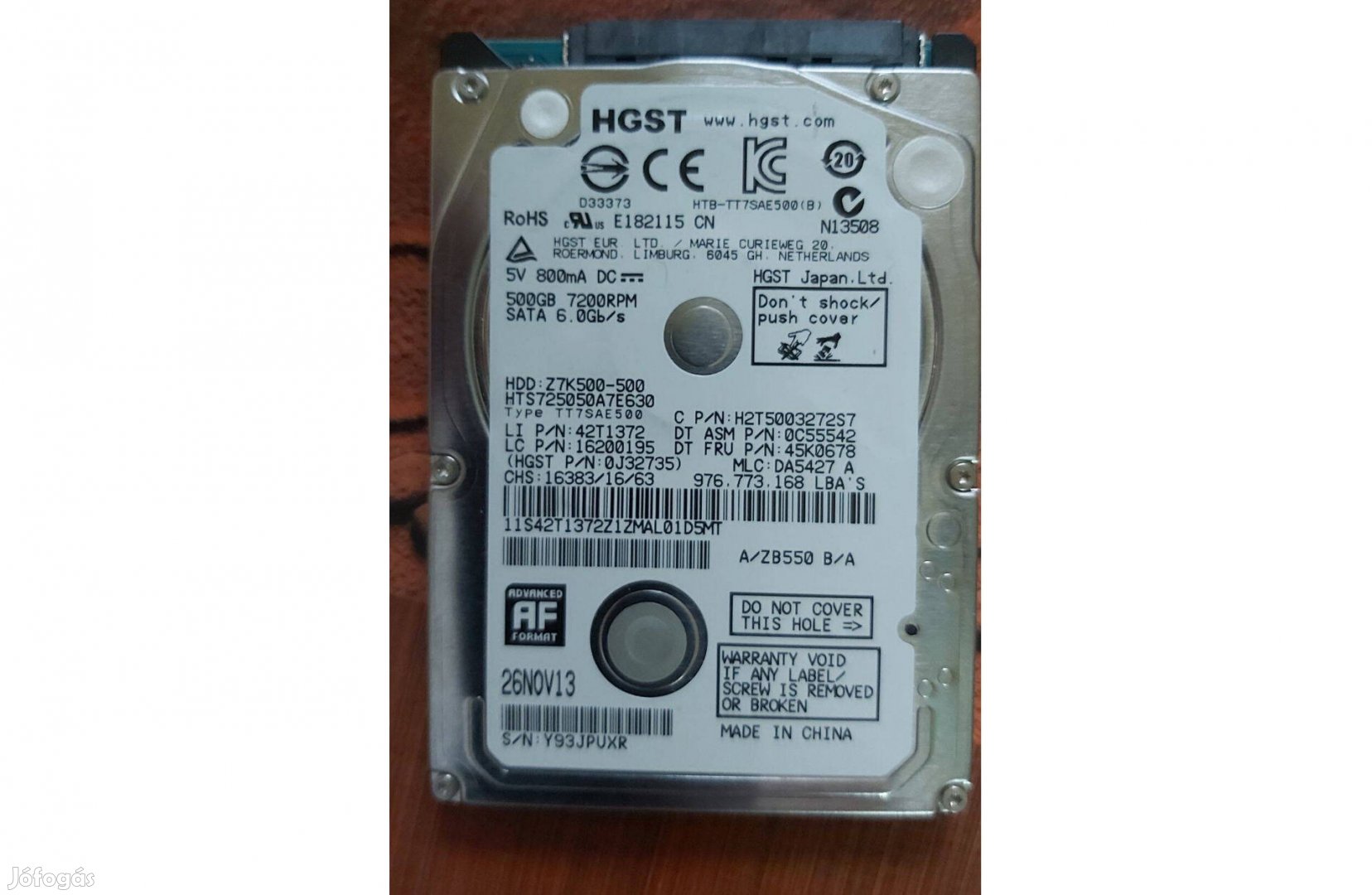 Hitachi HGST 2.5 ultra slim HDD 500GB_7200RPM !!!_6Gb/s