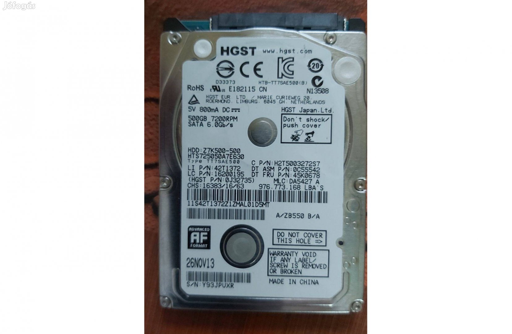 Hitachi HGST 2.5 ultra slim HDD 500GB_7200RPM !!!_6Gb/s