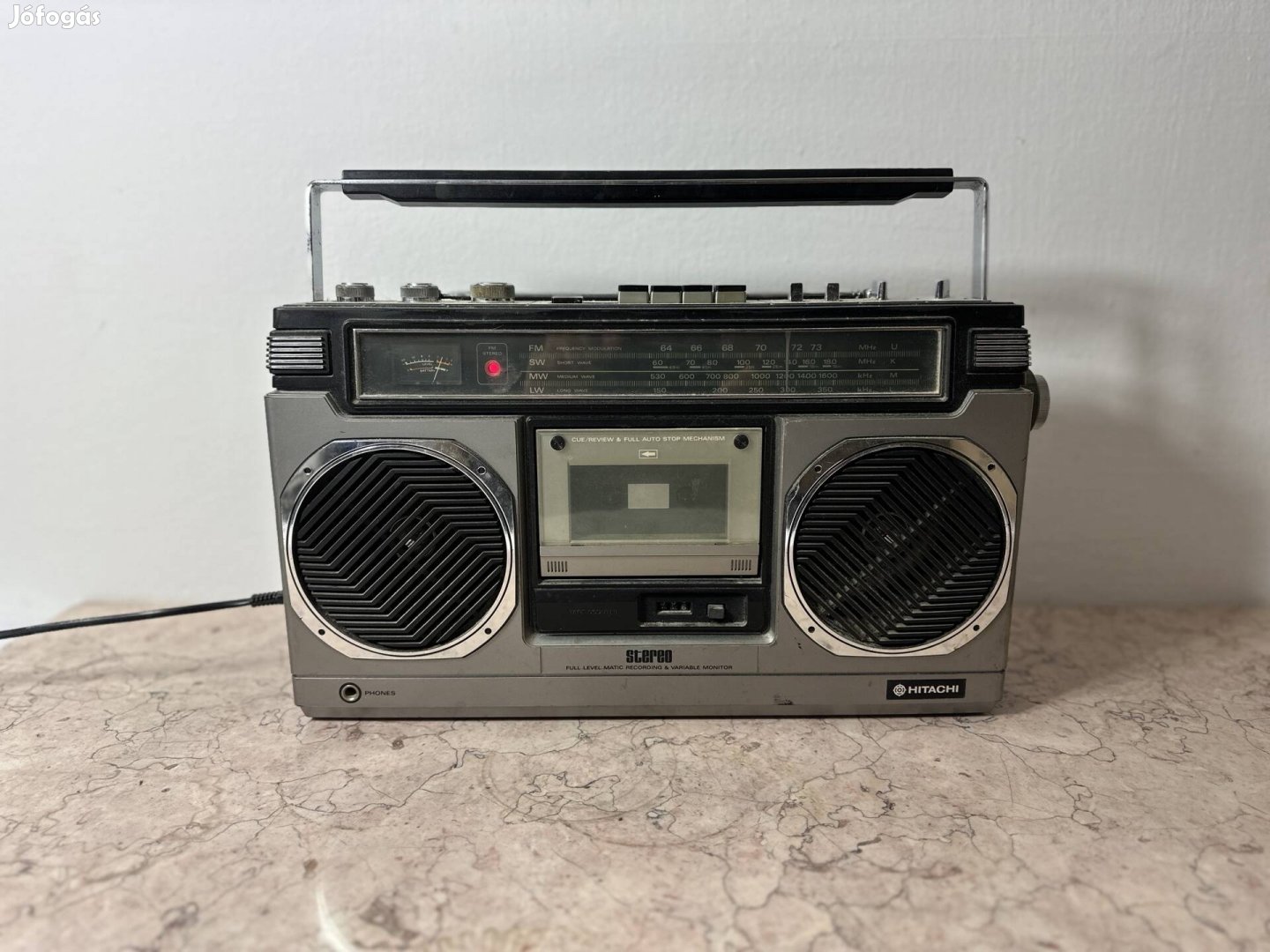 Hitachi TR-8010K hordozható kazettás rádió magnó boombox