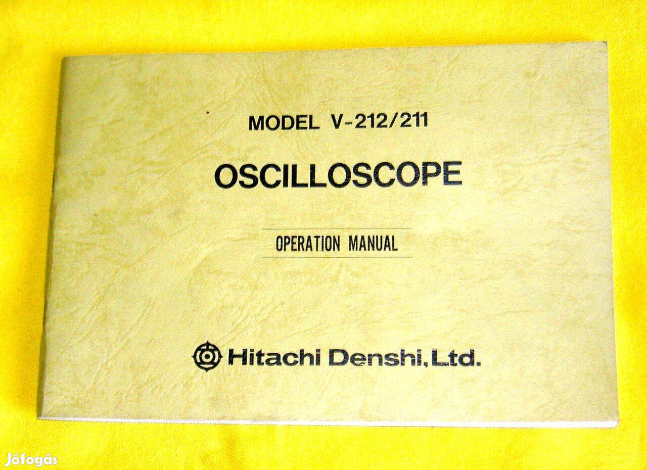 Hitachi V-212/211 oszcilloszkóp Operation Manual (kezelési kézikönyv)