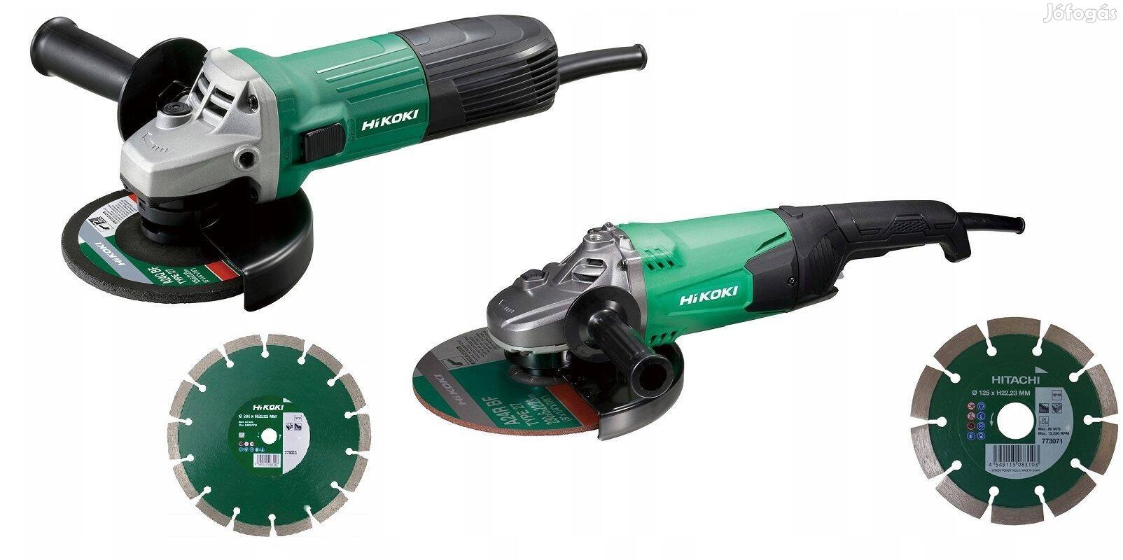 Hitachi (Hikoki) KG23SA-Ybz Sarokcsiszoló csomag (G23ST + G13STA + 2db