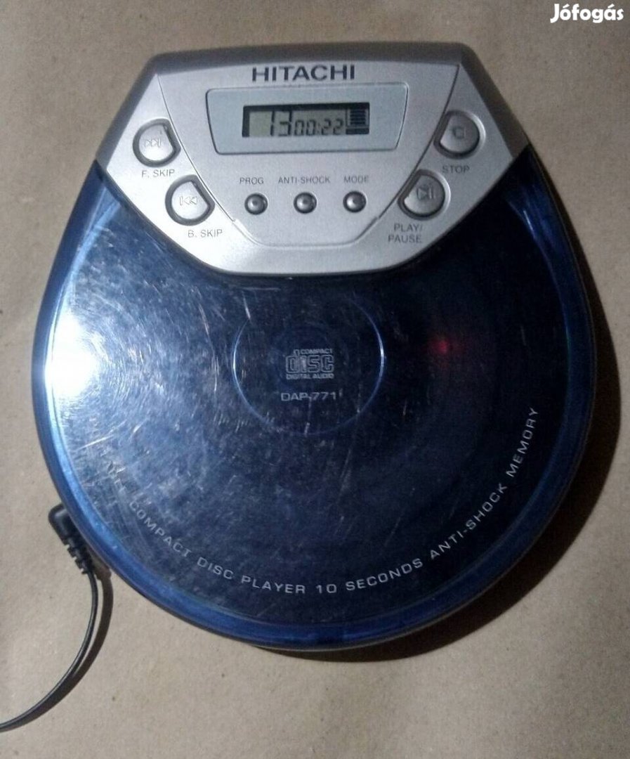 Hitachi dap-771 discman cd lejátszó,hibásan eladó