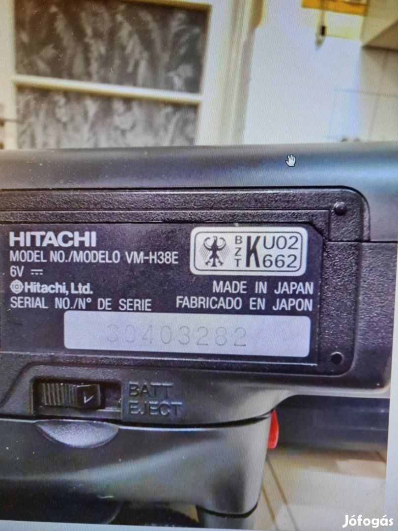 Hitachi kazettás videó kamera hiányos állapotba Eladó 
