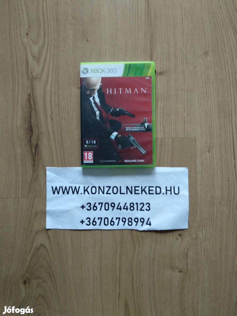 Hitman Absolution Xbox One Kompatibilis eredeti Xbox 360 játék