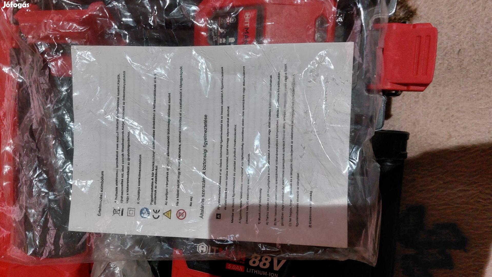 Hitman Akkumulátoros sarokcsiszoló 
