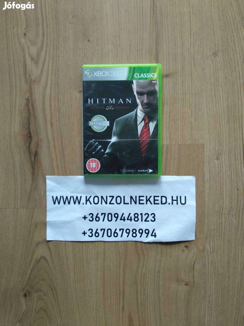 Hitman Blood Money Xbox One Kompatibilis Xbox 360 játék