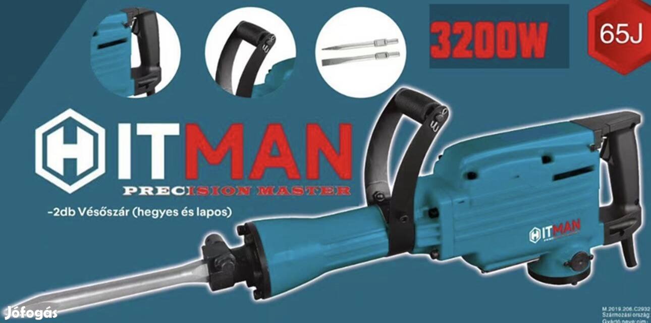 Hitman bontókalapács vésőgép 65Joule