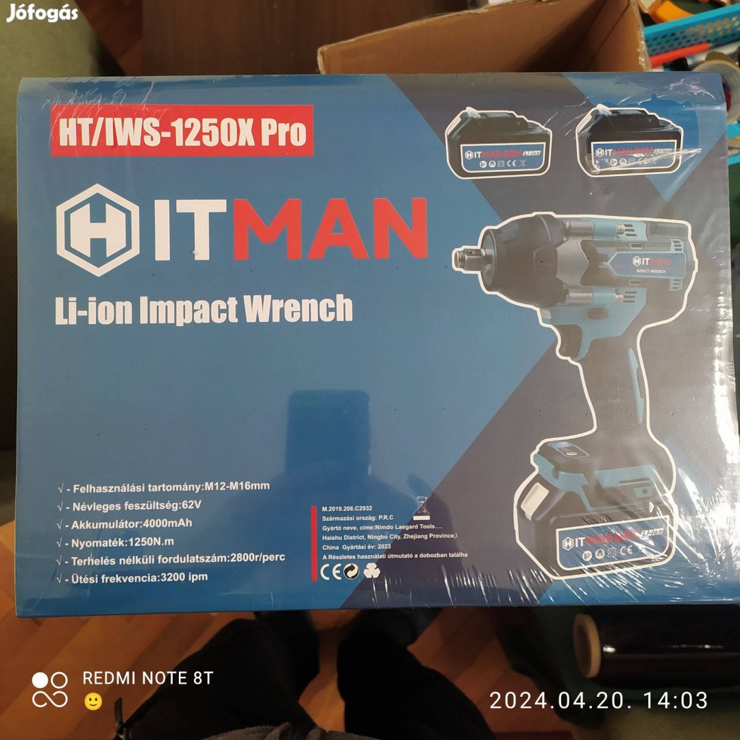 Hitman ütvecsavarozó 1250NM HT/IWS-1250X Pro