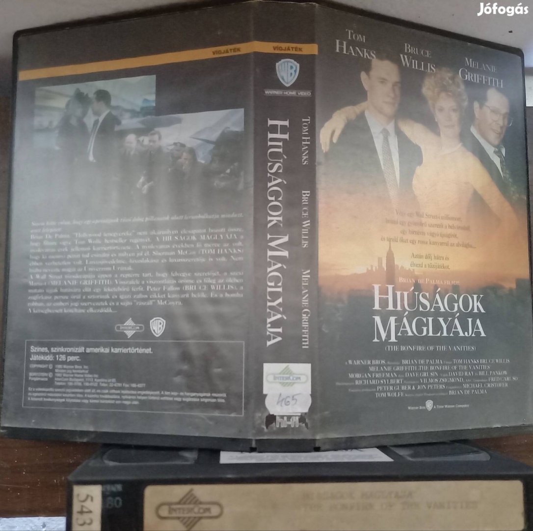 Hiúságok máglyája - vígjáték vhs - Tom Hanks