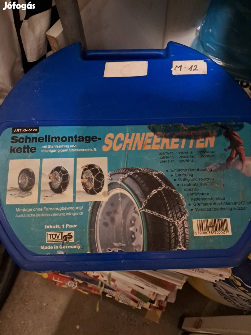 Hó lánc,egyszer használt állapotban eladó 