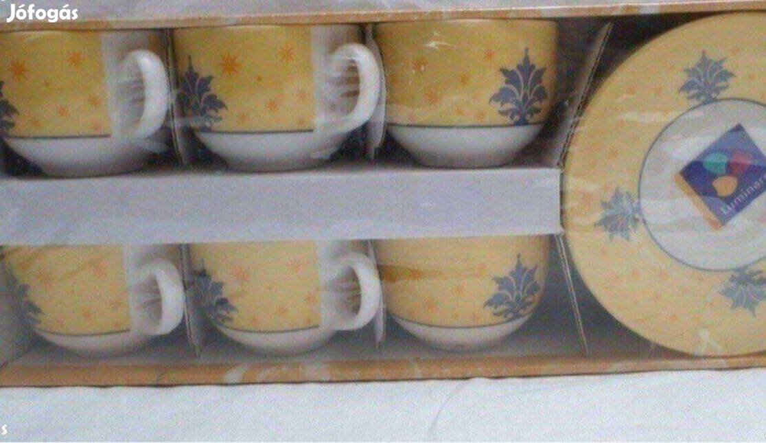 Hőálló üveg kávés készlet Francia Új bontatlan