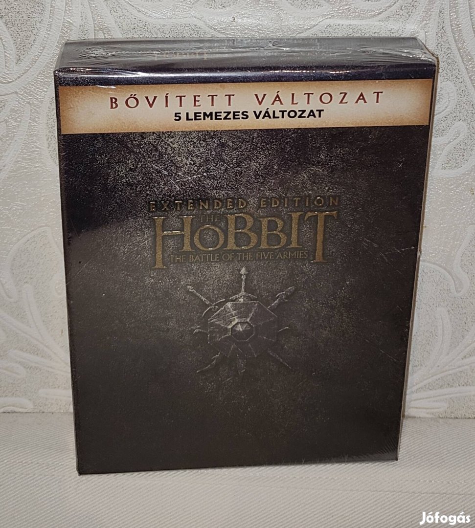Hobbit:Az őt sereg csatája (5 dvd díszdoboz, új)