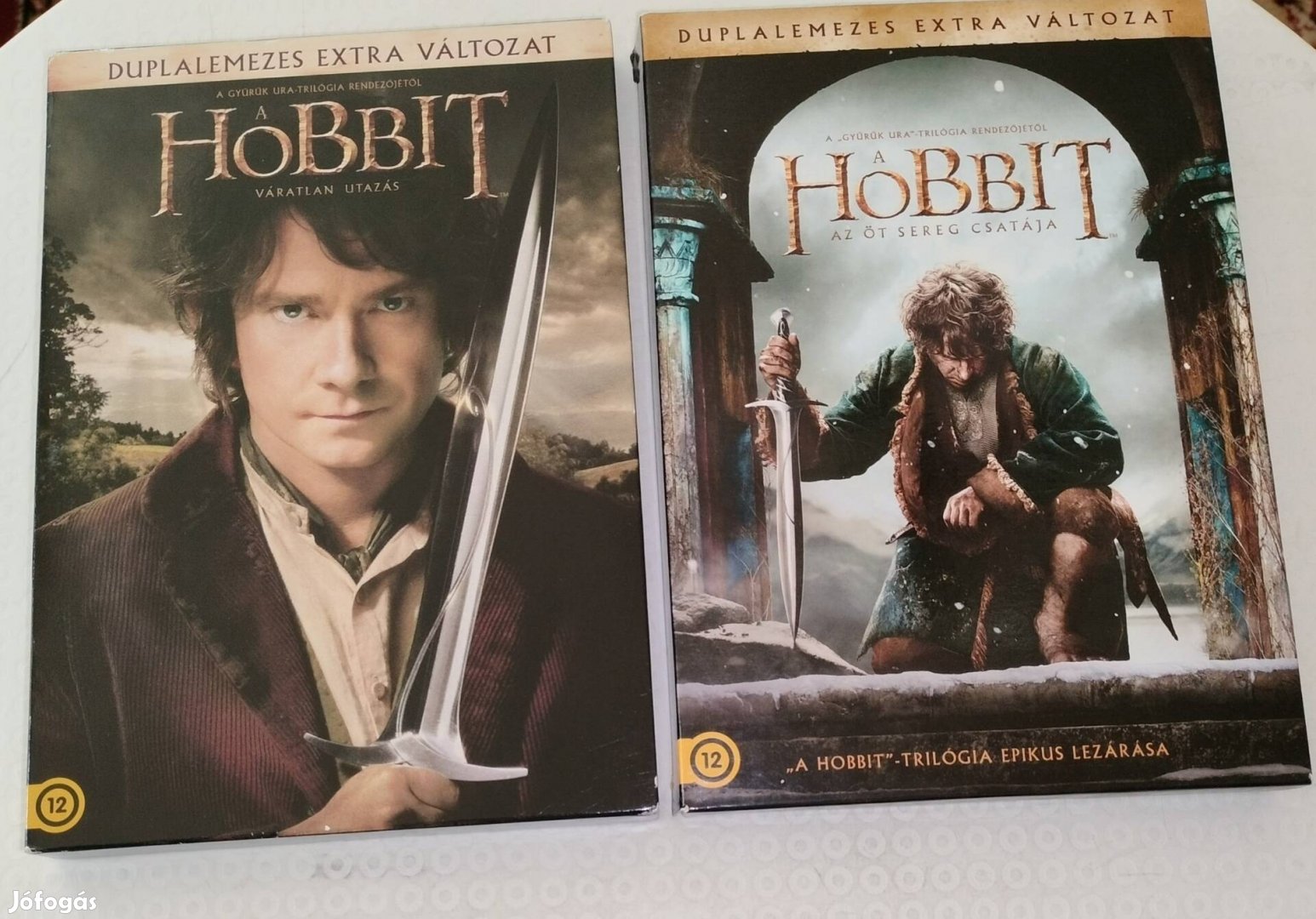 Hobbit díszdobozban dvd Váratlan utazás, Az öt sereg csatája egyben 