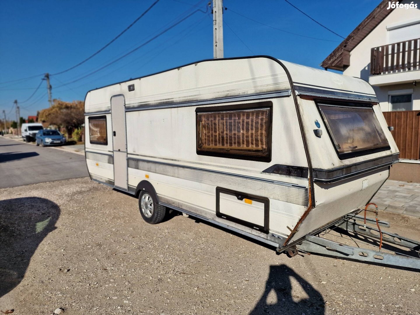 Hobby 545 lakokocsi telepitesre (zuhany,wc,melegviz) akar szallitva