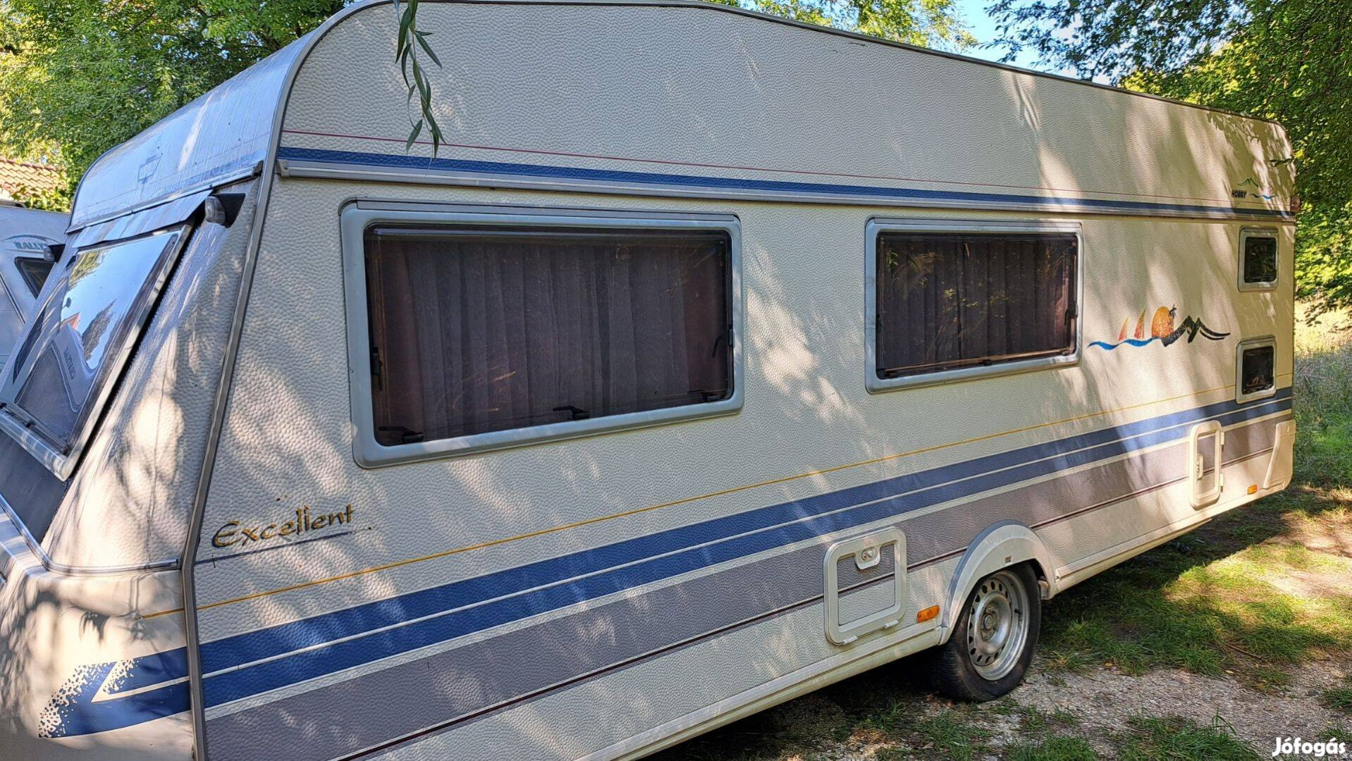 Hobby 580 extra minőségű lakókocsi eladó!