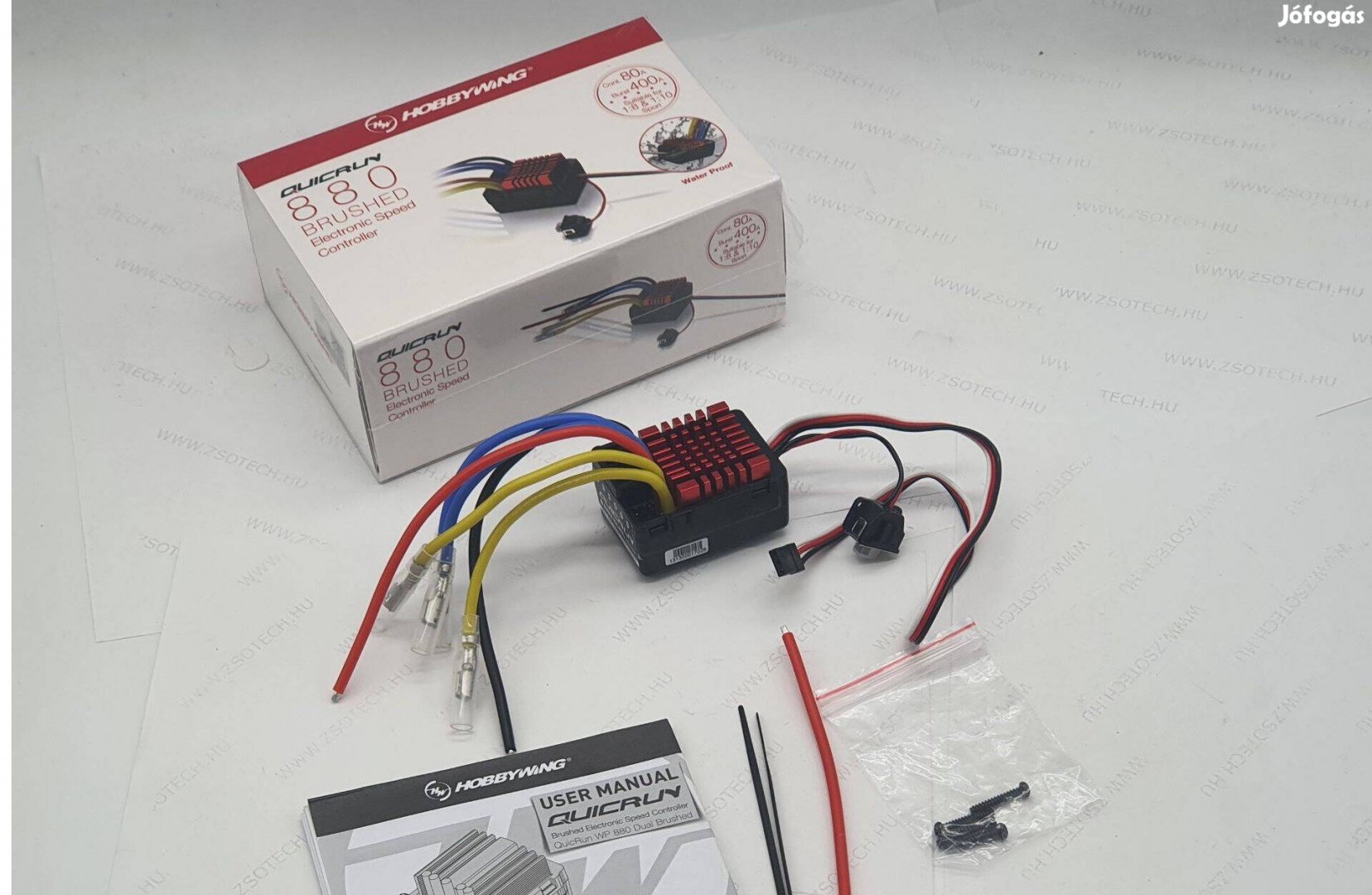 Hobbywing Quicrun 880 dual kefés motor szabályzó esc etetőhajó RC hajó