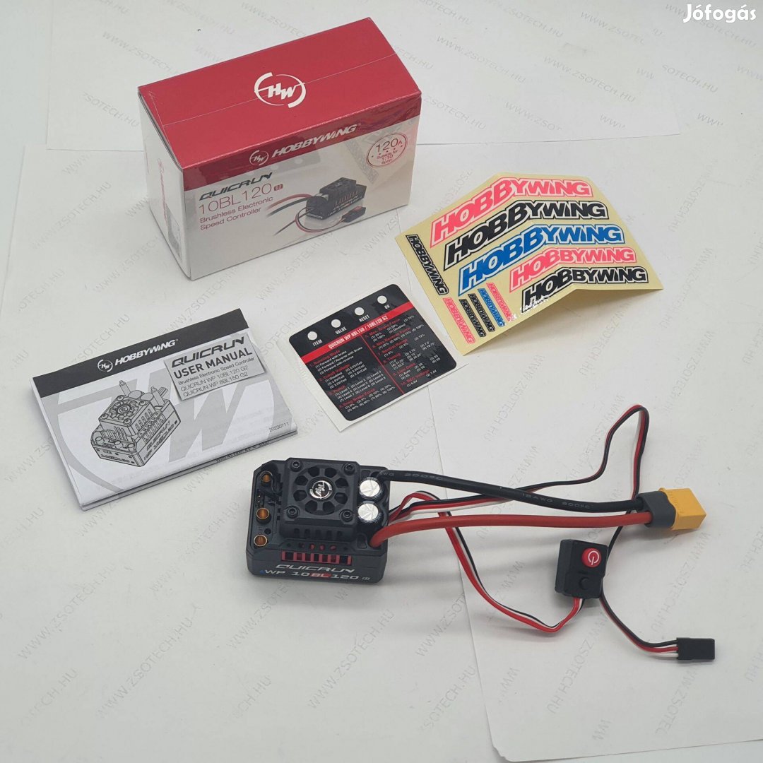 Hobbywing Quicrun WP10BL120 G2 brushless motor szabályzó ESC