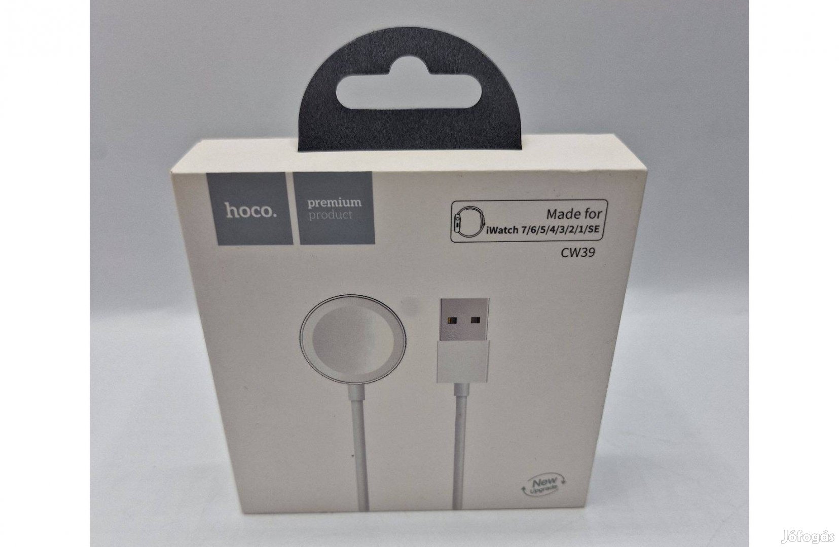 Hoco CW39 Vezeték nélküli Apple Watch töltő USB, fehér, új